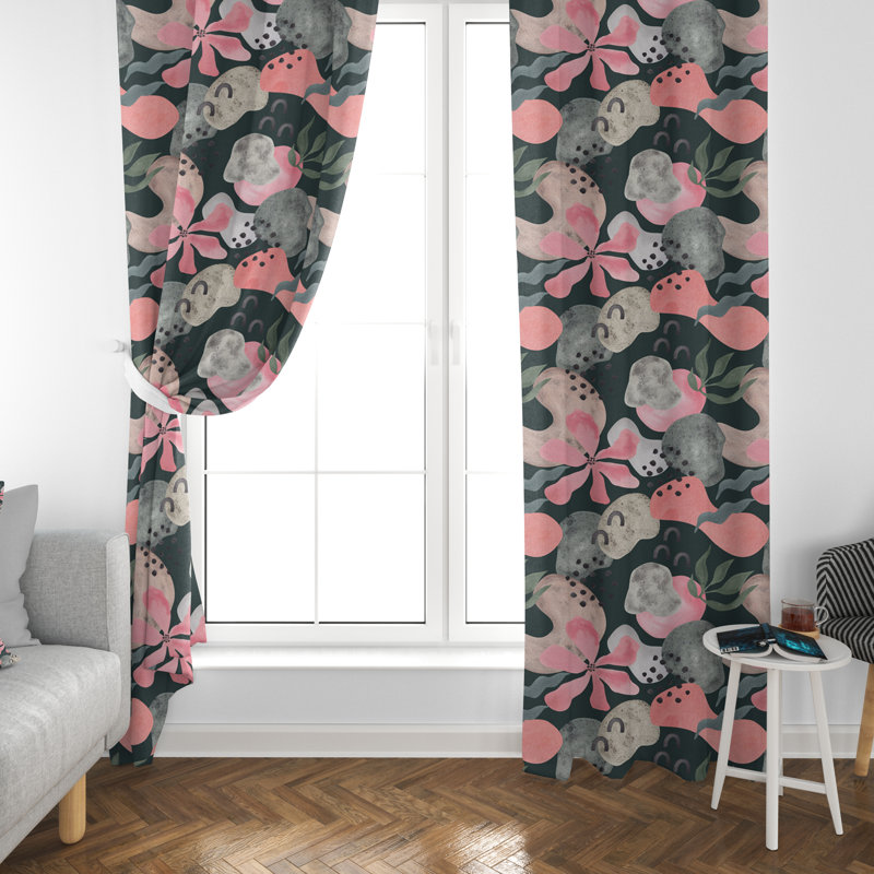 Kasie Room Darkening Curtain Pair, 20" W x 52" L