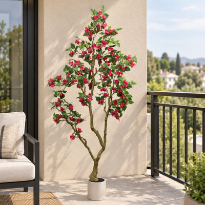 Bougainvillier artificiel de 2,13 m (7 pi) - Décoration intérieure et extérieure