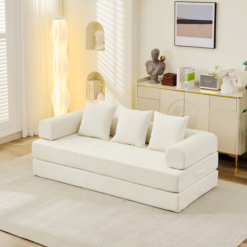Canapé convertible Boneless, Beige