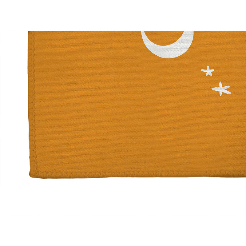 Tapis d'entrée antidérapant Spooky Season, Orange, L 48 po x L 72 po