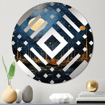 Miroir décoratif à losanges