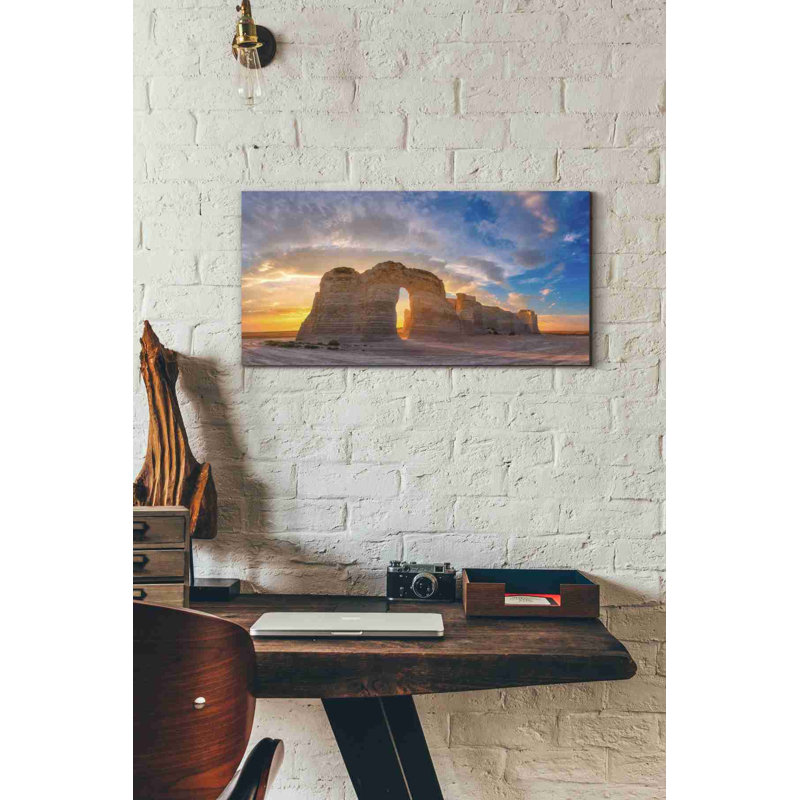 «Kansas Gold» par Darren White, art mural sur toile, H 12 po x l 24 po