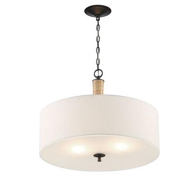 Lustre tambour 2 lumières Dennie