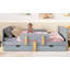 Lit plateforme double avec tiroirs de rangement, structure de lit en bois massif-124917477-124917479