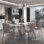 Simple Modern rectangular dining table sets.