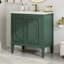 Charmant meuble-lavabo rétro avec rangement abondant et matériaux durables-112430244