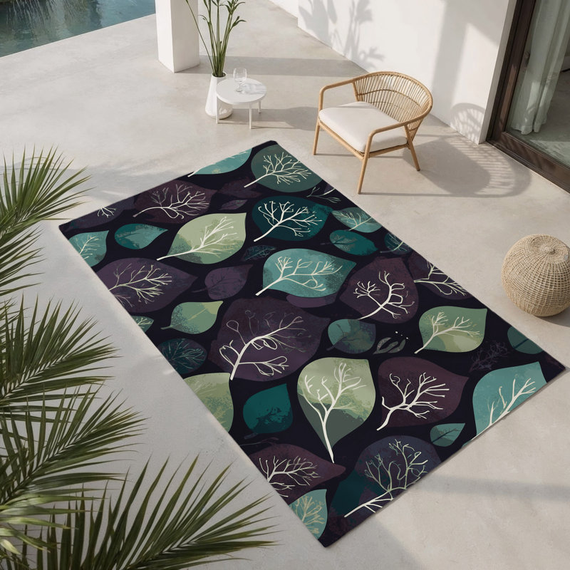 Tapis intérieur et extérieur Radiant Thicket, Rectangle 1 pi 6 po x 2 pi 6 po