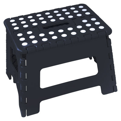 Oilton 1 - Step Plastic Lightweight Folding Step Stool