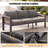 Modular 4 Piece Patio Conversation Set, Aluminum Outdoor Furniture With Thick Cushions, Weatherproof Patio Set For Balcony, Deck