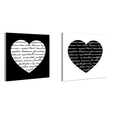 Plaque murale 2 pièces Hearts par House of Lulu
