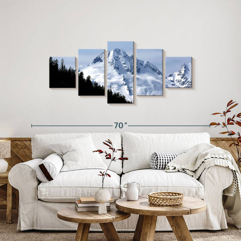 Snowy Whistler Mountain, H 24 po x l 55 po