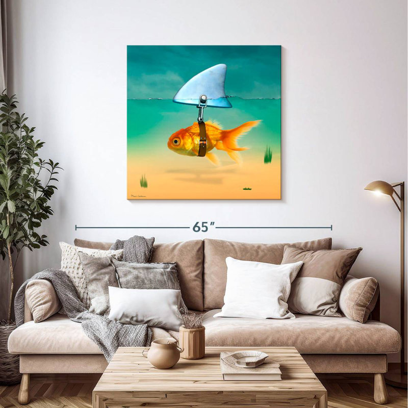Ketti Fish Shark, 39" H x 39" W