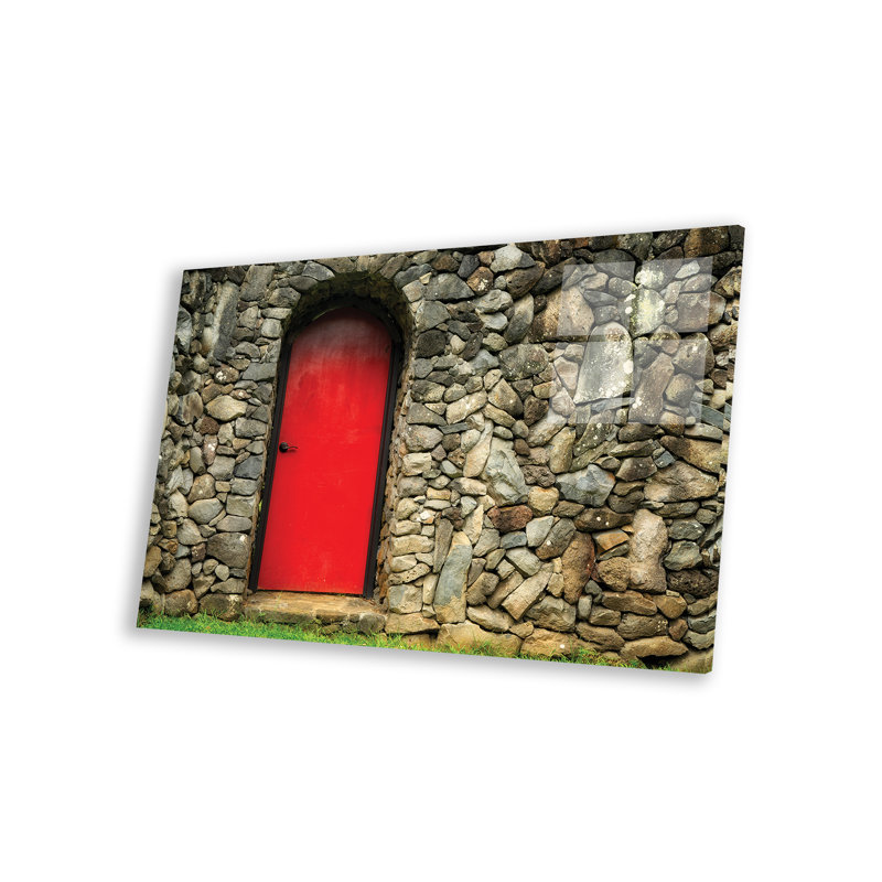 Porte rouge, H 16 po x l 24 po x P 0,25 po, Acrylic Glass Print