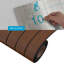 Panneau de papier peint texturé brun imitation lattes pelez et collez L 9 pi x l 24 po, couvre 17 pieds carrés-287570070