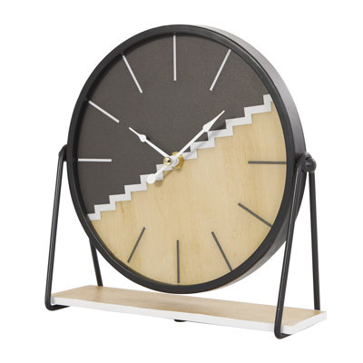Mechanical Tabletop Clock in Black