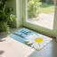 Tapis bleu / blanc Hello Sunshine Daisy, 24 po x 36 po