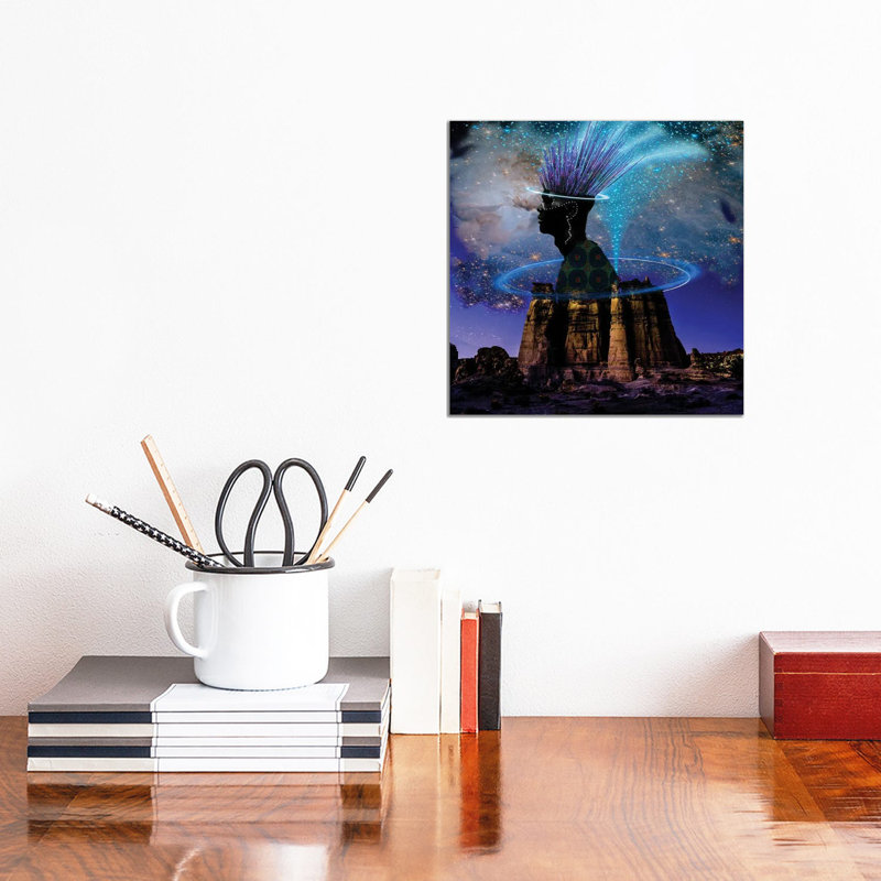 Telepathic by Yvonne Coleman Burney - Wrapped Canvas Print, 30.48 cm H x 30.48 cm W