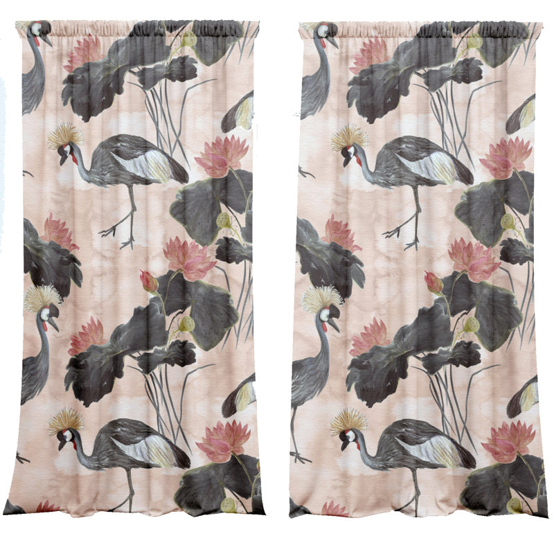 Velvet Blackout Curtain Panel Pair, 148 W x 300 D cm