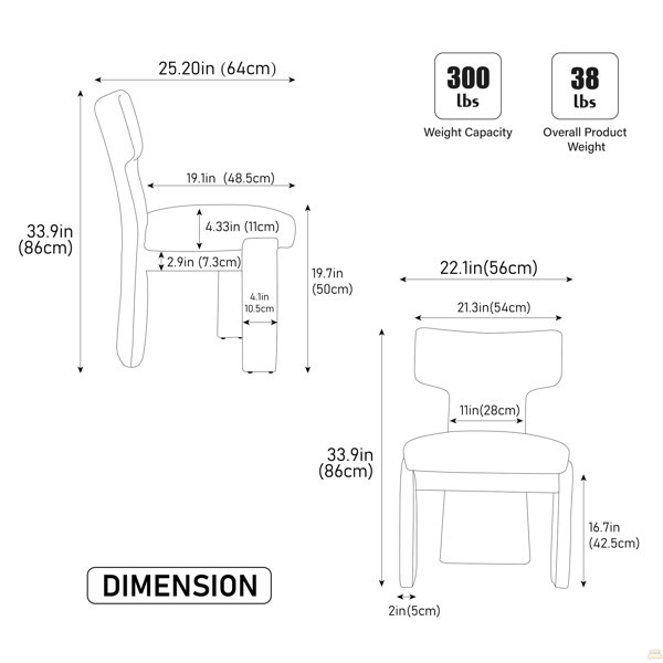 Dimensions du produit
