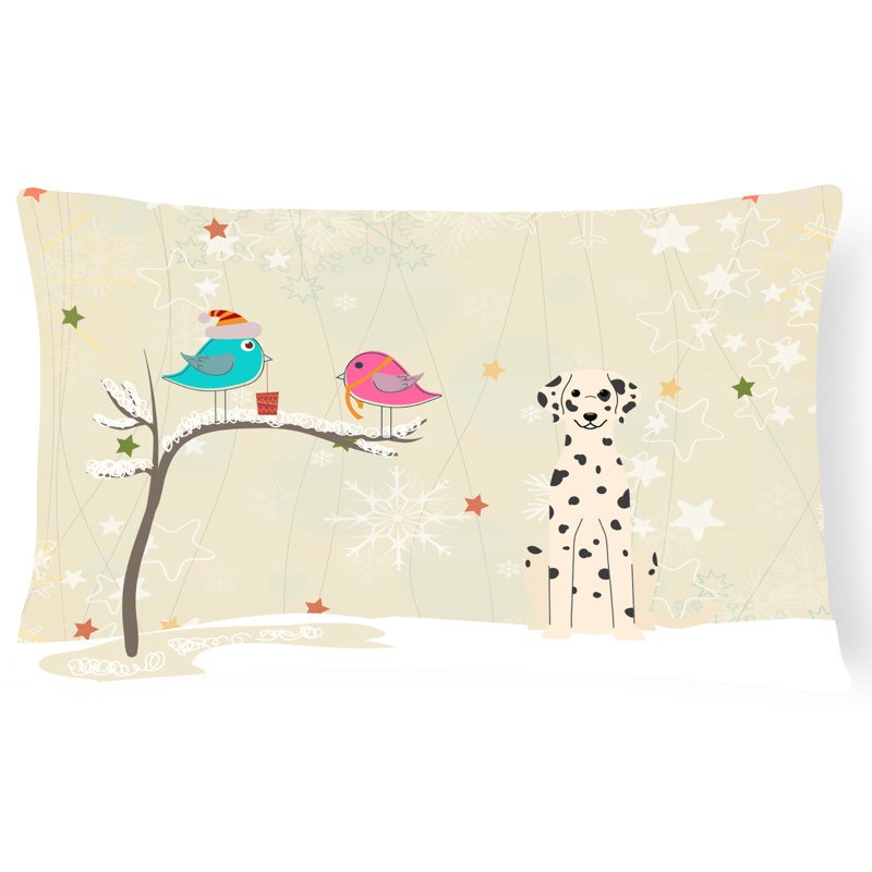 Coussin lombaire intérieur/extérieur en tissu à motif de noël massif