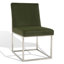 Chaise d'appoint rembourrée en acier inoxydable Athens-1213203037-1208584447