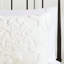 Housse de couette en chenille de coton 3 pièces très grand / très grand, blanc, 2 taies décoratives, fermeture à boutons, attaches de coin, lavable à la machine, look sophistiqué, conception, literie intérieure douce-126359319-126359322