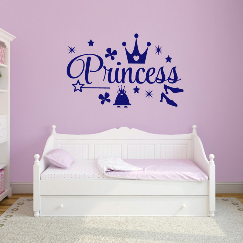 Décalcomanie murale princess, Bleu marine