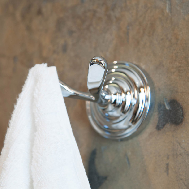 Echo Wall Mount Robe Hook, Polished Chrome