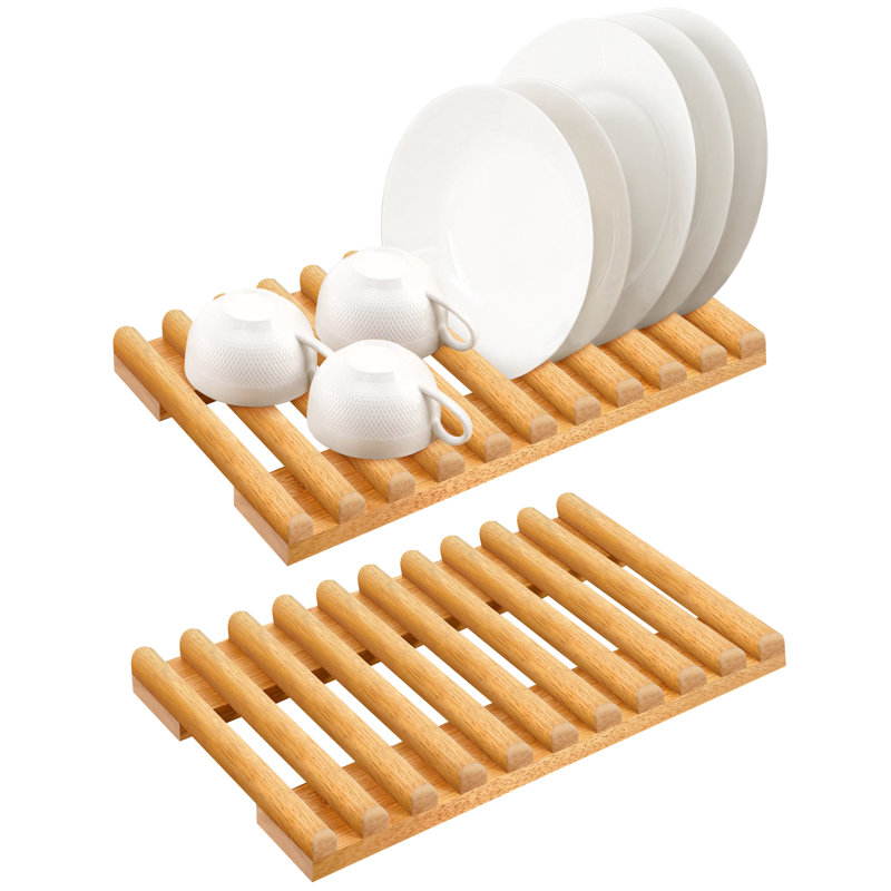 Solid Wood Dish Drying Rack