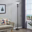 Lampe sur pied victorienne de 72 po avec abat-jour en verre blanc (ampoule incluse)