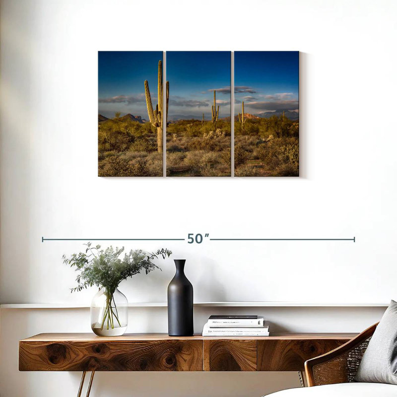 Harnek Arizona Desert Cactus, H 20 po x l 33 po