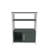 Modern Green & White Bookshelf, 23.6 x 31.5 x 11.6 inches | 100% Melamine Coated Particle Board, Thickness: 0.7 inches | Stylish Storage Solution for Home or Office, Contemporary Design, Durable & Functional-746115622