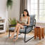 Fauteuil simple: tissu confortable + mousse cassée à fort rebond, conception ergonomique avec coussin épaissi, structure en métal avec coussin antidérapant-1281877841