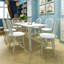 46 cm H Solid Wood Windsor Back Dining Chair