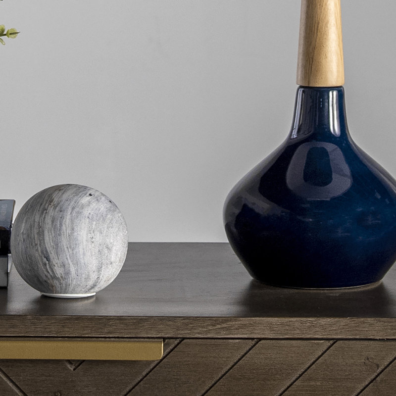 Lampe de table 25 po Burwell, Bleu marine