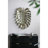 Modern Aluminum Gold Leaf Wall Decor - 24.8X17.3X2" Chic Art-2079198138