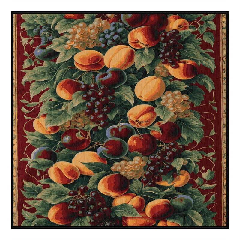 Tapis noir français lavable à la machine, Carré 3 pi