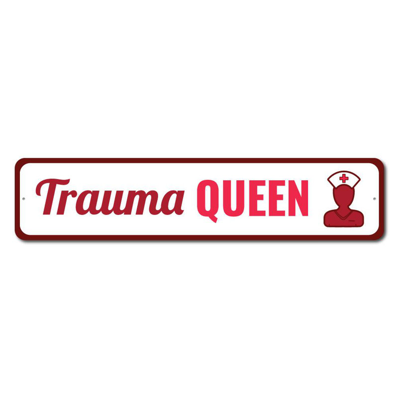 Plaque en aluminium Trauma, H 6 po x l 24 po x P 0,06 po