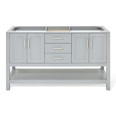 60'' W Double Bathroom Vanity Base