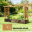 Boîte à fleurs en bois, jardinière en treillis, lit de jardin surélevé