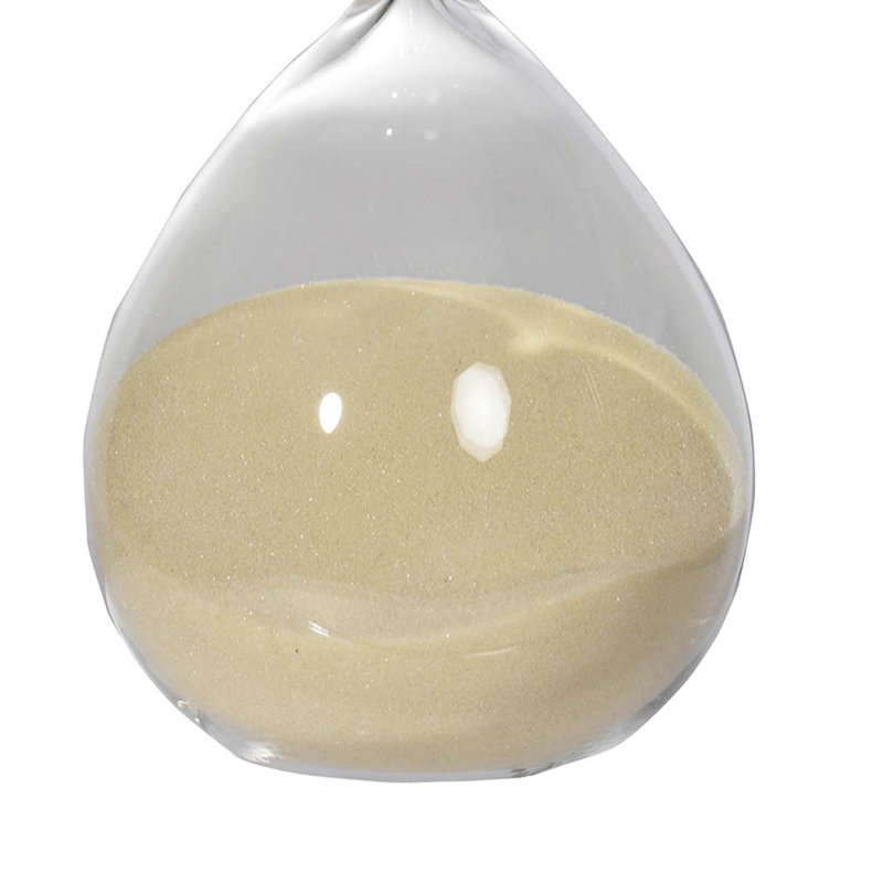 Hedberg Hourglass, 8" H x 3" W x 3" D, Bisque, 1