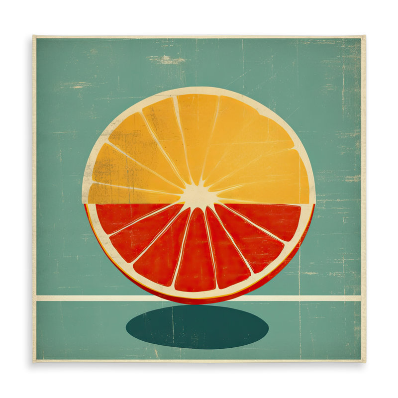 Lemon & Tangerine Tablecloth - Abstract Yellow Pattern Decor