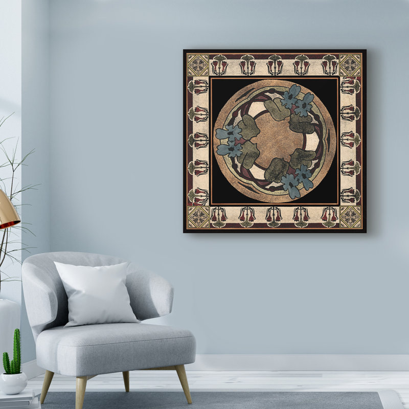 «Arts and Crafts Motif I», reproduction d'impression sur toile tendue, H 14 po x l 14 po x P 2 po