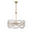 Lustre en laiton chaud 5 lumières Savoy House Camille