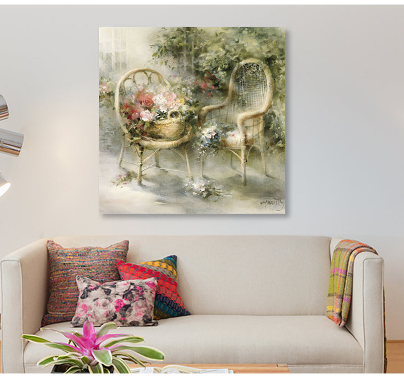 «Summer», reproduction sur toile, H 26 po x l 26 po x P 1,5 po, Pas de tapis, Toile tendue