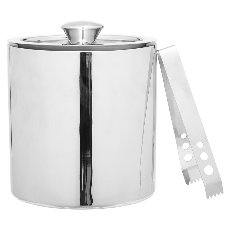 1500ML DOUBLE WALL ICE BUCKET W And TONGS S And S