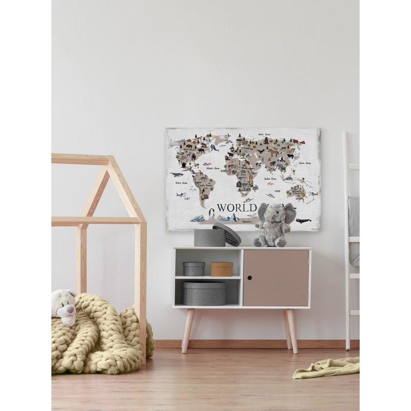 «Heger Find The Animals III», reproduction sur toile tendue, H 30 po x l 45 po x 1,5 po