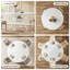 Round Metal Base Dining Table