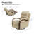 Azilda 29" Wide Genuine Leather Manual Swivel Rocking Standard Recliner-1729392566