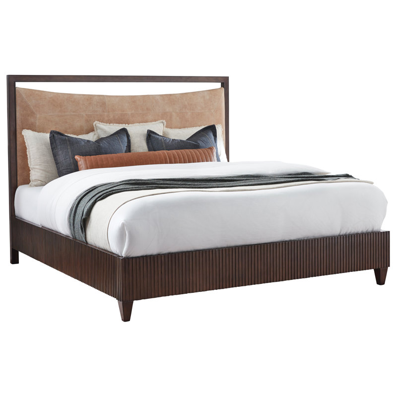 West Camden Leather Platform Bed, Queen